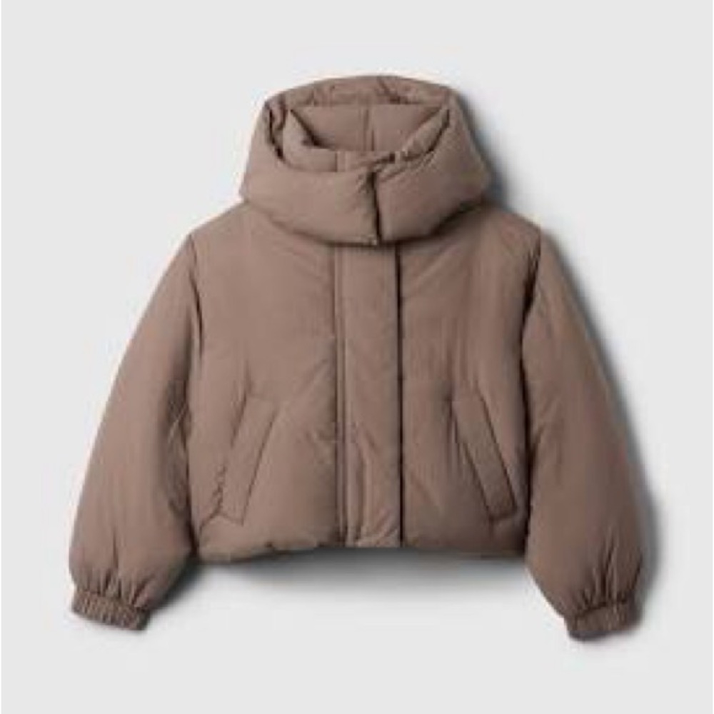 Gap Cropped Duvet Wrap Puffer Jacket NWT